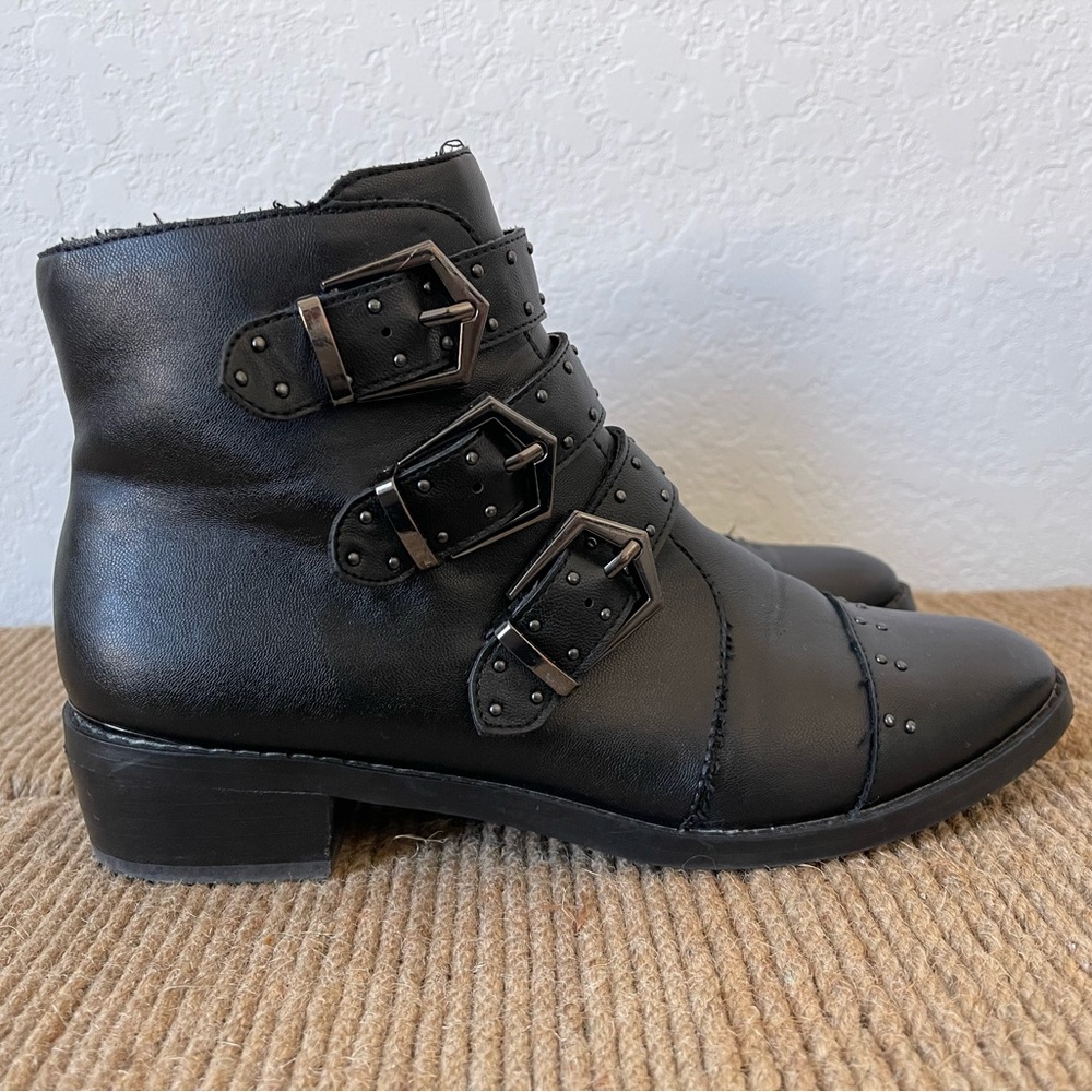 Aldo Black Studded Ankle Boots. 8.5 US